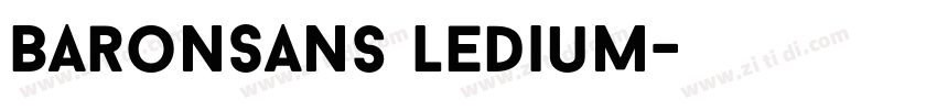 BaronSans ledium字体转换